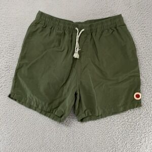 Mollusk Swim Shorts Mens Large Green Vacation Trunks Drawstring Beach Surf